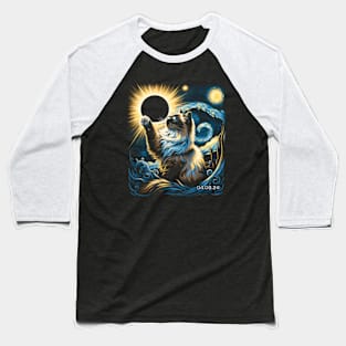 Ragdoll Eclipse Dream: Trendy Tee for Cat Lovers and Eclipses Baseball T-Shirt